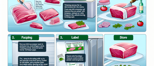 Congeler correctement de la viande fraiche